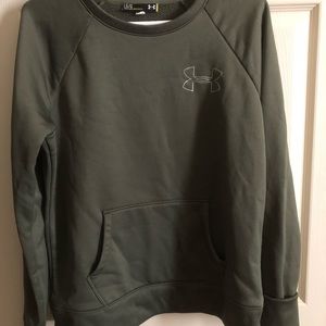 Army green under armour sweatshirt